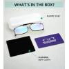 imageEyekepper 3pack Polarized Clip on Sunglasses With Spring Draw Bar GreyBrownGreen Lens 54  34MM3pcblue Light Blocking Glasses
