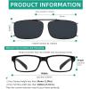 imageEyekepper 3pack Polarized Clip on Sunglasses With Spring Draw Bar GreyBrownGreen Lens 54  34MM3pcgrey