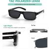 imageEyekepper 3pack Polarized Clip on Sunglasses With Spring Draw Bar GreyBrownGreen Lens 54  34MM3pcgreybrowngreen