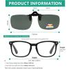 imageEyekepper 4 Pack Flipup ClipOn Sunglasses 59x39 MM Metal Wear Over Glasses4pcsg15