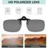 imageEyekepper 4 Pack Flipup ClipOn Sunglasses 59x39 MM Metal Wear Over Glasses4pcssilver Mirror