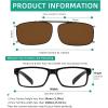 imageEyekepper Easyclip Spring Polarized Clip On SunglassesC63brown