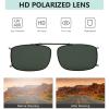 imageEyekepper Easyclip Spring Polarized Clip On SunglassesC63green
