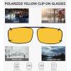 imageEyekepper Easyclip Spring Polarized Clip On SunglassesC63yellow