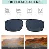 imageEyekepper Large Clip On Sunglasses Polarized Lens3pcgreybrowngreen