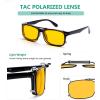 imageEyekepper Large Clip On Sunglasses Polarized Lens3pcgreyyellowblue Light Blocking Glasses
