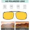 imageEyekepper Large Clip On Sunglasses Polarized Lens3pcgreyyellowblue Light Blocking Glasses
