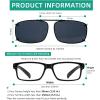 imageEyekepper Large Clip On Sunglasses Polarized Lens3pcgreyyellowblue Light Blocking Glasses