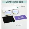 imageEyekepper Large Clip On Sunglasses With Spring Draw Bar PolarizedBlue Light Blocking Glasses