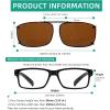 imageEyekepper Large Clip On Sunglasses With Spring Draw Bar PolarizedBrown