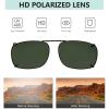 imageEyekepper Large Clip On Sunglasses With Spring Draw Bar PolarizedGreen
