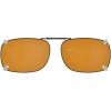 imageEyekepper Metal Frame Rim Polarized Lens Clip On Sunglasses 2 116quot x1 38quotC75brown