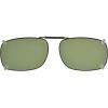 imageEyekepper Metal Frame Rim Polarized Lens Clip On Sunglasses 2 116quot x1 38quotC75g15
