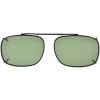 imageEyekepper Metal Frame Rim Polarized Lens Clip On Sunglasses 2 116quot x1 716quotG15