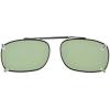imageEyekepper Metal Frame Rim Polarized Lens Clip On Sunglasses 2 116quot x1 716quotG15