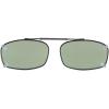 imageEyekepper Metal Frame Rim Polarized Lens Clip On Sunglasses 2 18quot x1 38quot Brown LensG15