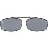 imageEyekepper Metal Frame Rim Polarized Lens Clip On Sunglasses 2 18quot x1 38quot Brown LensGrey