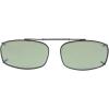 imageEyekepper Metal Frame Rim Polarized Lens Clip On Sunglasses 2 18quot x1 38quot Brown LensMix