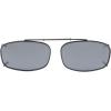 imageEyekepper Metal Frame Rim Polarized Lens Clip On Sunglasses 2 18quot x1 38quot Brown LensMix
