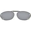 imageEyekepper Metal Frame Rim Polarized Lens Clip On Sunglasses 2quot x1 516quotGrey