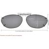 imageEyekepper Metal Frame Rim Polarized Lens Clip On Sunglasses 2quot x1 516quotGrey