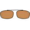 imageEyekepper Metal Frame Rim Polarized Lens Clip On Sunglasses 54  34MMBrown