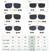 imageEyekepper Metal Frame Rim Polarized Lens Clip On Sunglasses 56  34MMBrown
