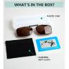 imageEyekepper Metal Frame Rim Polarized Lens Clip On Sunglasses 56  34MMBrown