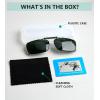 imageEyekepper Metal Frame Rim Polarized Lens Clip On Sunglasses 56  34MMGreen