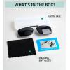 imageEyekepper Metal Frame Rim Polarized Lens Clip On Sunglasses 56  34MMMix