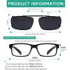 imageEyekepper Metal Frame Rim Polarized Lens Clip On Sunglasses 56  34MMMix