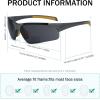 imageEyekepper TR90 Unbreakable Sports Polarized HalfRimless Bifocal SunglassesGreyGrey Lens