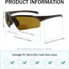 imageEyekepper TR90 Unbreakable Sports Polarized HalfRimless Bifocal SunglassesPearly Brown FrameBrown Lens