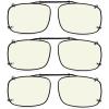 imageEyekepper Large Clip On Sunglasses Polarized Lens3pcblue Light Blocking Glasses