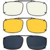 3pc-grey+yellow+blue Light Blocking Glasses