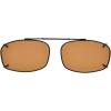 imageEyekepper Metal Frame Rim Polarized Lens Clip On Sunglasses 54  34MMBrown