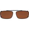 imageEyekepper Metal Frame Rim Polarized Lens Clip On Sunglasses 56  34MMBrown