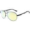 imageEyekepper Pilot Style Polycarbonate Lens Polarized Metal Frame Spring Hinges SunglassesBlackGold Mirror
