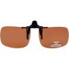imageEyekepper Polarized Flip up Sunglasses Clip onBrown New