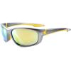 imageEyekepper Polycarbonate Polarized Sport Sunglasses Running TR90 UnbreakableGreyGold Mirror