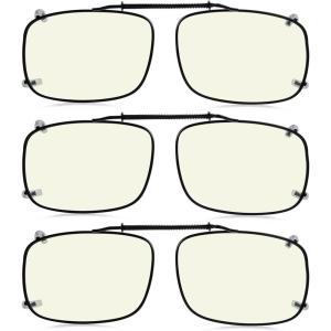 imageEyekepper Large Clip On Sunglasses Polarized Lens3pcblue Light Blocking Glasses