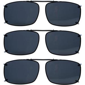 imageEyekepper Large Clip On Sunglasses Polarized Lens3pcgrey