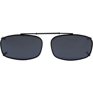imageEyekepper Metal Frame Rim Polarized Lens Clip On Sunglasses 2 18quot x1 38quot Brown LensGrey