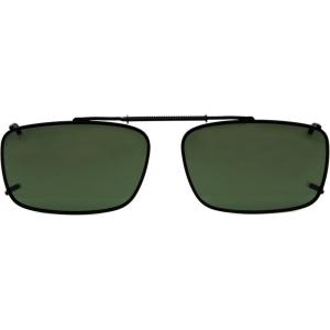 imageEyekepper Metal Frame Rim Polarized Lens Clip On Sunglasses 56  34MMGreen