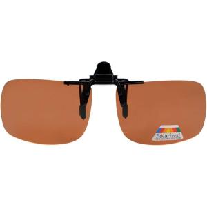 imageEyekepper Polarized Flip up Sunglasses Clip onBrown New