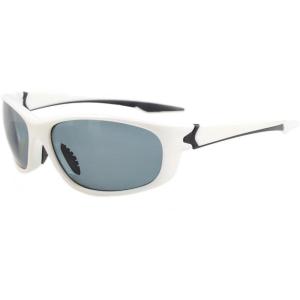imageEyekepper Polycarbonate Polarized Sport Sunglasses Running TR90 UnbreakableWhiteGrey Lens