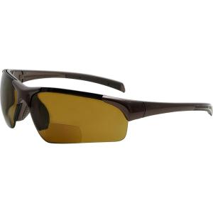 imageEyekepper TR90 Unbreakable Sports Polarized HalfRimless Bifocal SunglassesPearly Brown FrameBrown Lens