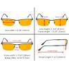 imageEyekepper 4Pack Quality HalfRim Reading Glasses Readers with Spring Hinges Include Computer Readers for Women MenBlue Light Blockingb984 Pairs
