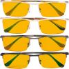 imageEyekepper 4Pack Quality HalfRim Reading Glasses Readers with Spring Hinges Include Computer Readers for Women MenBlue Light Blockingb984 Pairs