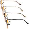 imageEyekepper 4Pack Quality HalfRim Reading Glasses Readers with Spring Hinges Include Computer Readers for Women MenBlue Light Blockingb984 Pairs